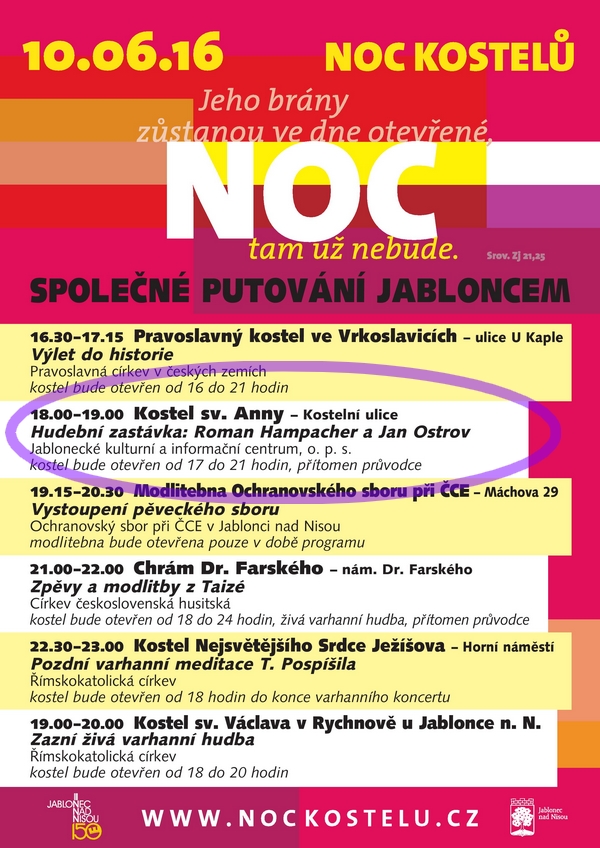 Noc kostelů 2016 | 10.6.2016
